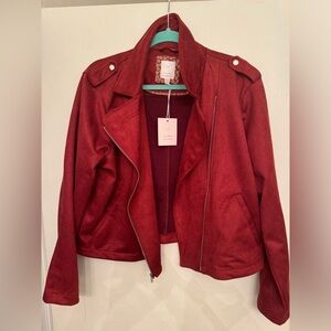 XXL faux velvet like jacket from Lauren Conrad.